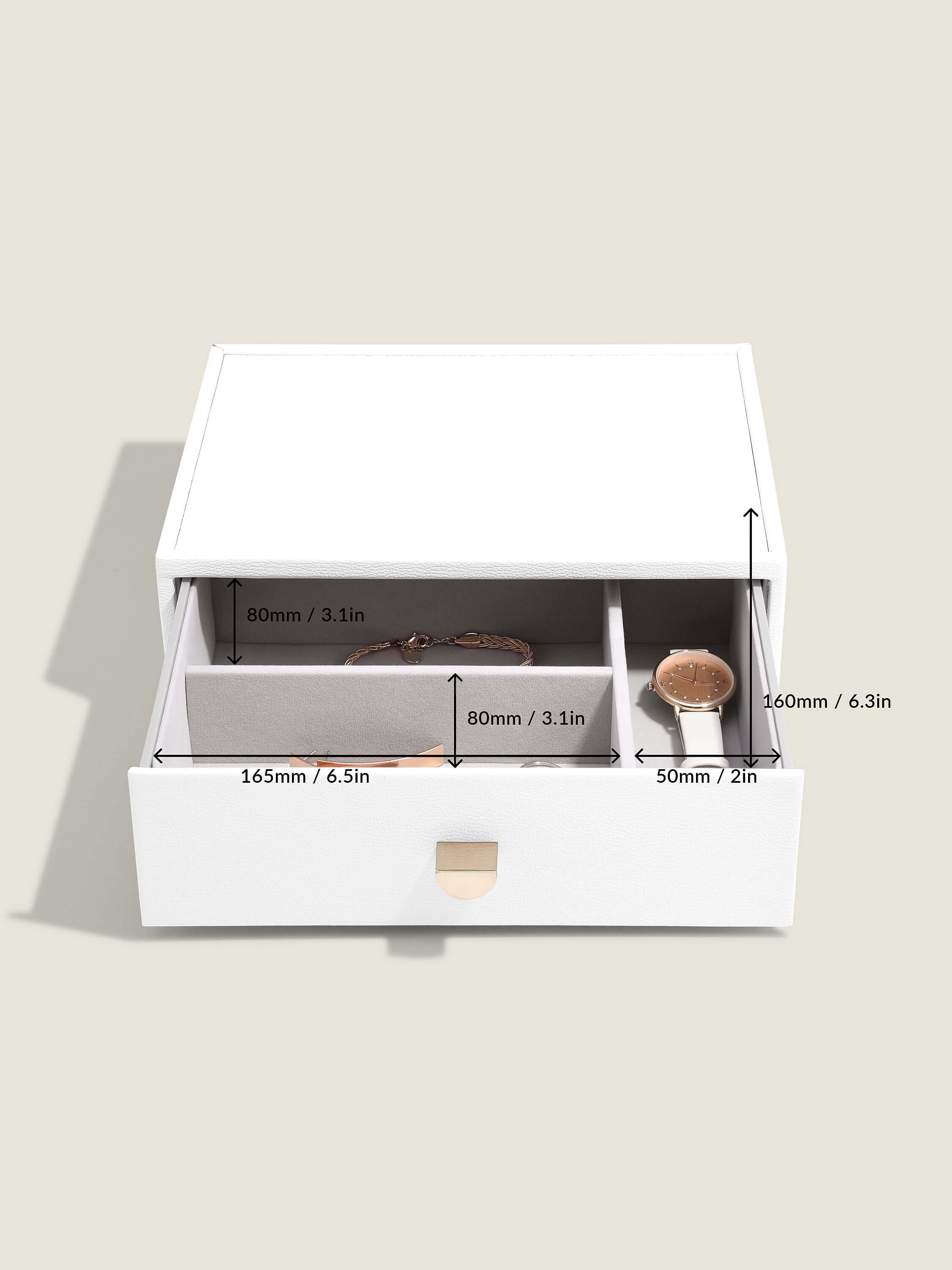 Pebble White Classic Drawer Set Of 4