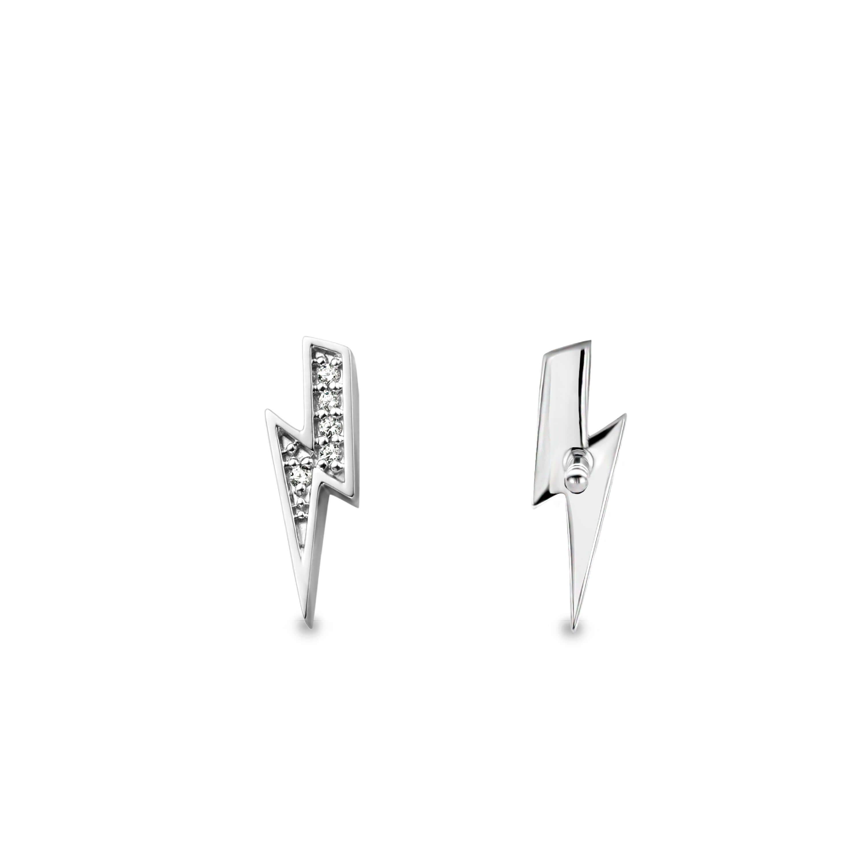 Silver CZ Stud Earrings