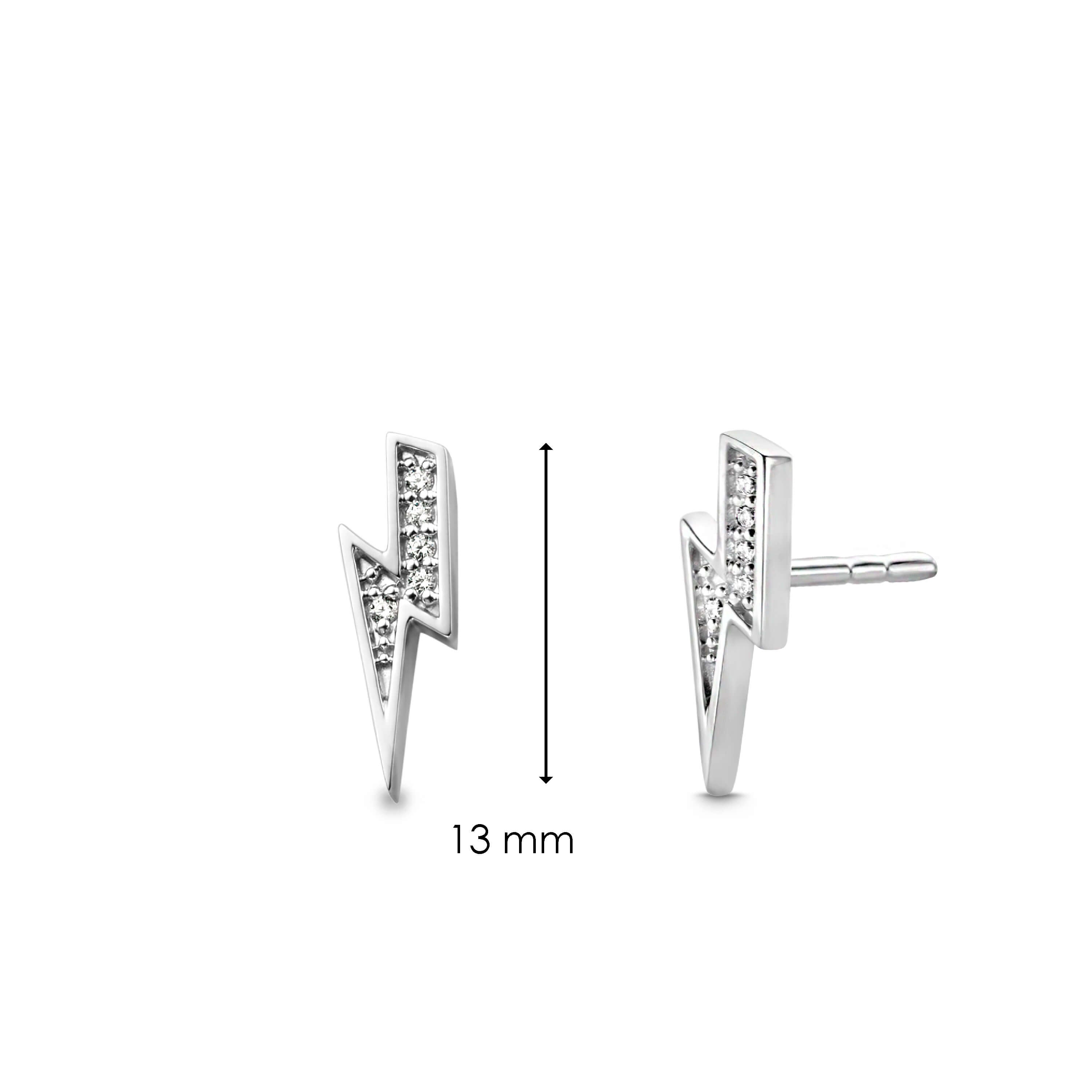 Silver CZ Stud Earrings